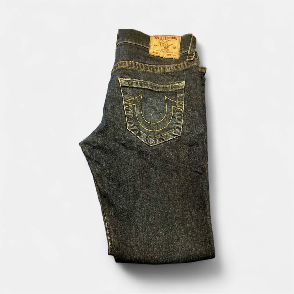 True Religion Men's Dark Wash “Ricky” Jeans